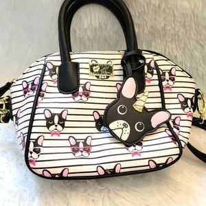 Betsey Johnson French Bulldog Crossbody Purse